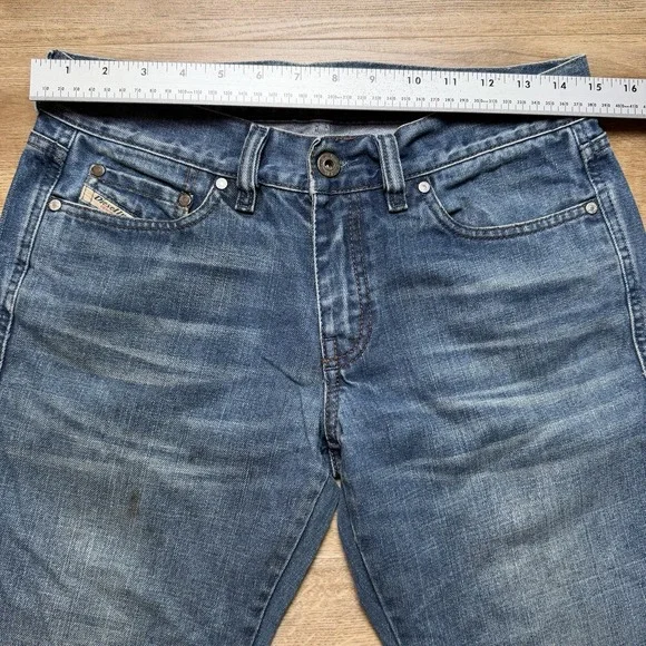 Diesel Jeans Women 30x30 Blue Bootcut Denim Made Italy Western Cowgirl Vintage - Picture 9 of 13